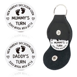 New Parents Decision Coin, Newborn Baby Gifts Stainless Steel Commemorative Baby Decision Coin | Funny Gifts for New Parents Baby Essentials for Newborn Funny Decision Coin