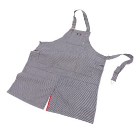 Dickies 6-Pocket Chef and Workshop Apron, Durable Canvas, One Size, Hickory Stripe Pattern, Blue/White (57150)
