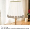 SENECESLI Table Lamp Shade, 6Pcs Universal Minimalist, White/Beige, Fabric, Clip-On,