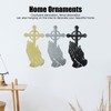 3PCS/Set Peaceful Praying Hands Wall Decor with Religious Cross Garden