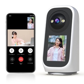 JOOAN 3 Megapixel Surveillance Camera, 5G/2.4G WiFi & Two-Way Video Calling & 2.8 inch Color Screen, Security Camera, 5G WiFi, Indoor Network Camera, Pet Camera, Surveillance Camera with Call