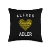 Totally Psyched Alfred Adler Heart Shape Word Cloud Throw Pillow,