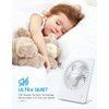 Zuvas Desk Fan Battery Operated Fan Rechargeable 180°Tilt Folding Personal