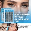 Kit De Extensiones De Pestañas 144pcs 8-18mm Volumen