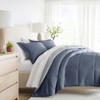 LINENS & HUTCH Bedding Bundle, Reversible Microfiber Comforter Set and
