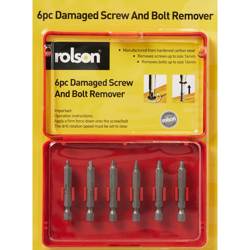 Rolson 289976 pc Damaged Screw & Bolt Remover