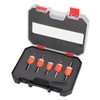 Generic 5 Pcs Countersink Drill Bit Set, Adjustable Depth Stop,