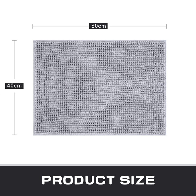 ROSMARUS 43 × 61 cm Bobble Chenille Quick Dry Bath