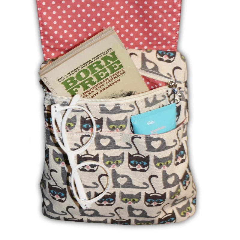 bungalow 360 Small Messenger Bag (CuteCat)