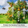 Bird Deterrents for Outside, Reflective 3D Stainless Steel Wind Spinners,