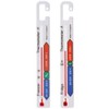 Twin Pack Fridge Freezer Thermometer Pack With Colour Coded Refrigerator