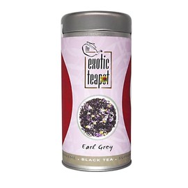 The Exotic Teapot - Supreme Earl Grey Blue Flower, 150g Tin, Premium Loose Leaf Black Tea Infused with Bergamot