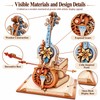 Wooden Cello 3D Puzzle Music Box for DIY Building –