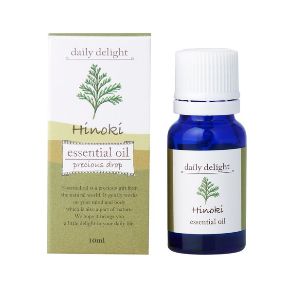 Daily Delight Essential Oil, Hinoki, 0.3 fl oz (100 ml) (100% Natural Essential Oils, Aroma, Tree Type, Relaxing Tree Scent)