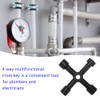 VooGenzek 8 Piece Tool Key Set, Universal Key for Plumbers,