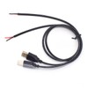 ELNONE 2PCS 20AWG USB Pigtail, 0.6M/2FT USB 2.0 Male Plug,
