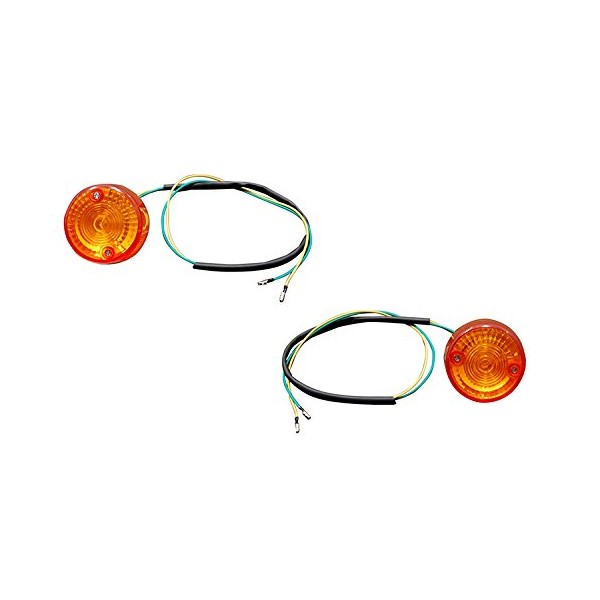 Bike Parts Center Front Turn Signal Set Orange Honda Super