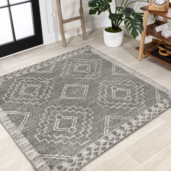 JONATHAN Y MOH200C-9SQ Amir Moroccan Beni Souk Area Rug, Bohemian,