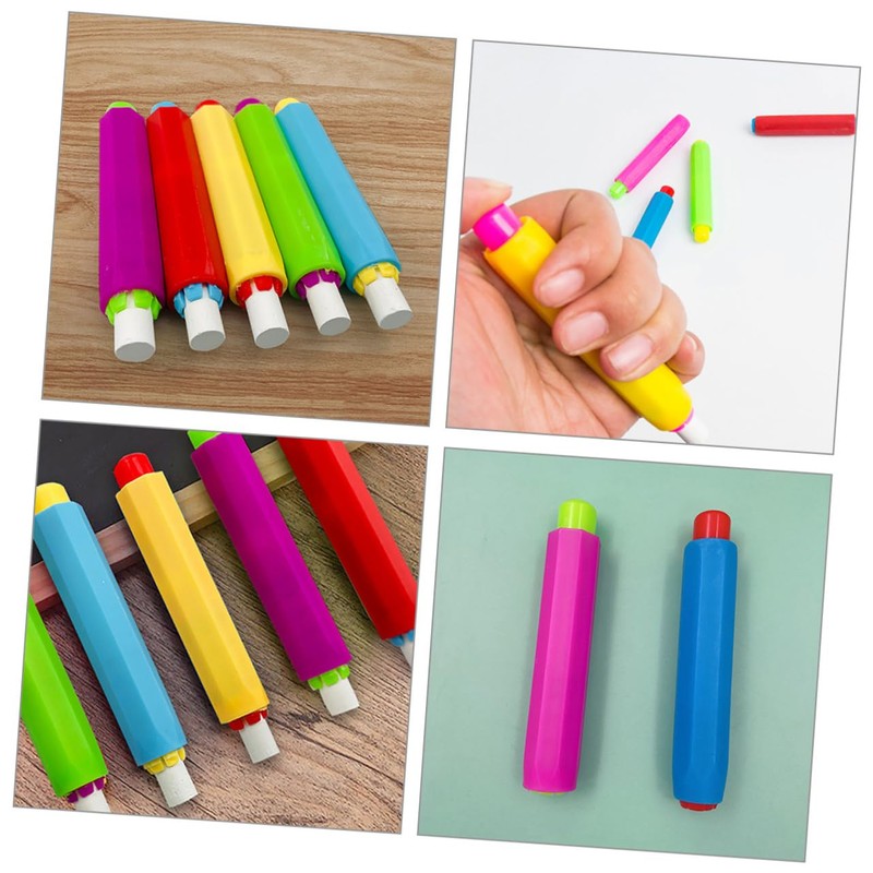 SHINEOFI 10Pcs Adjustable Lightweight Chalk Holders Water Soluble Graffiti Pen