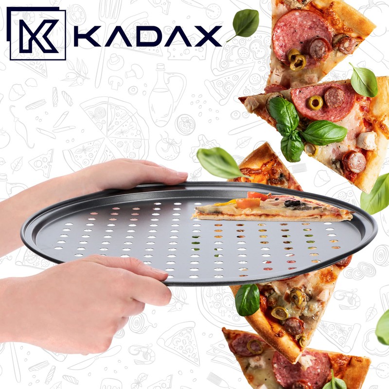 KADAX Pizza Mould Made of Non-Stick Layer, Pizza Tray with