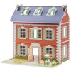 ROBUD Wooden Dollhouse for Kids Girls, Pretend Play Toy Gift