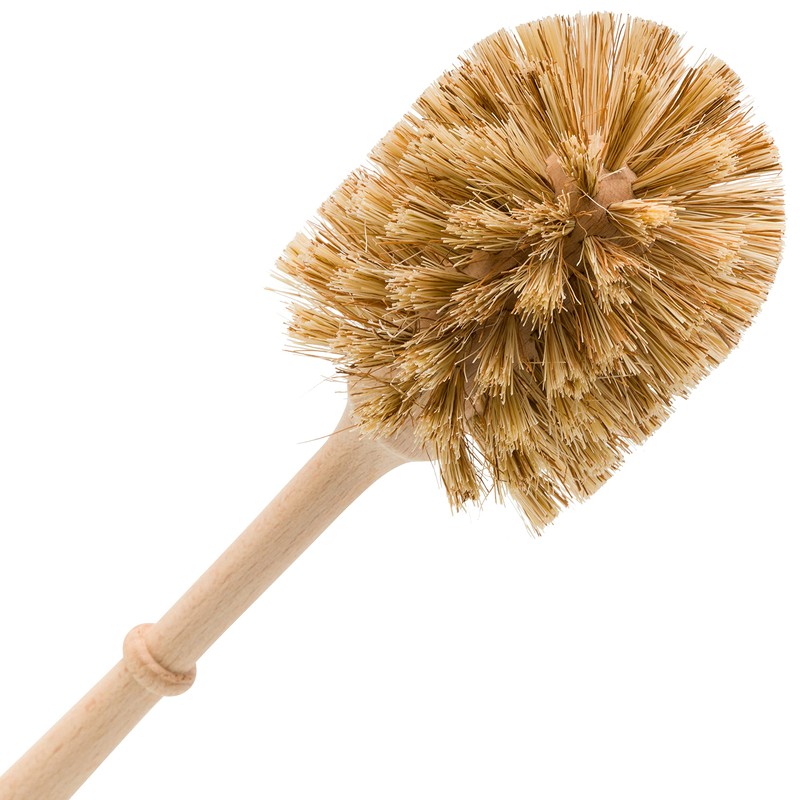 Redecker Union Fiber Toilet Brush with Untreated Beechwood Handle, Made