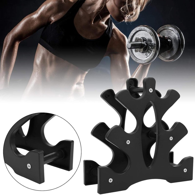 1 Pack Dumbbell Rack Stand,3-Tier Vertical Dumbbell Rack,Tree Shape Weights