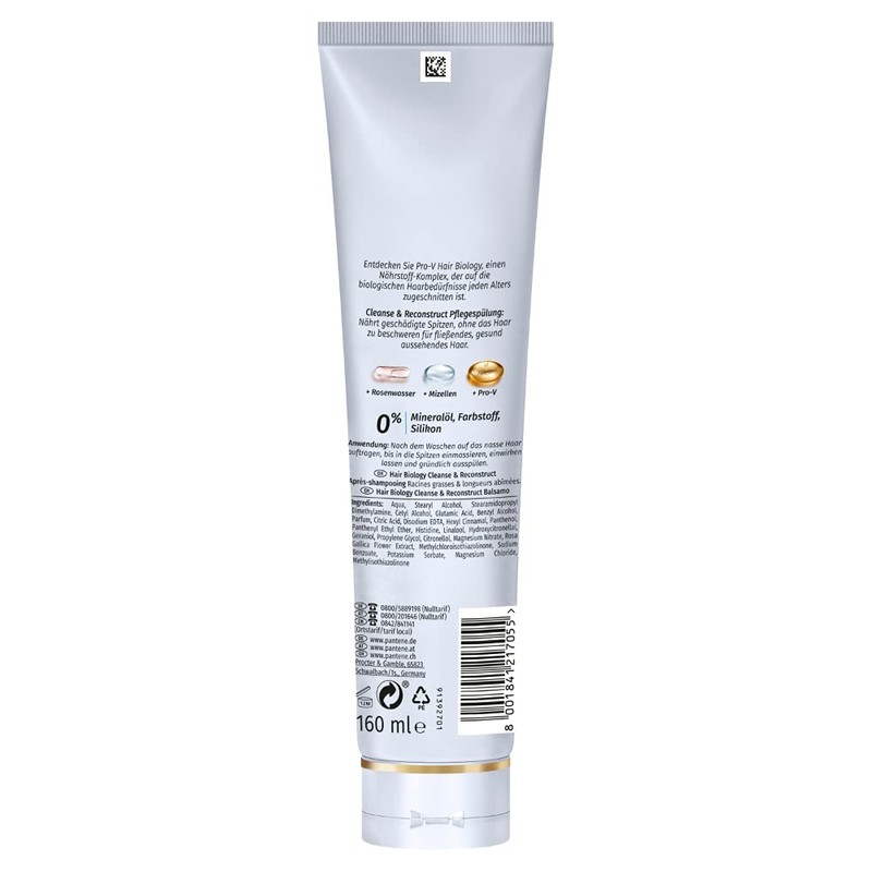 Hair Biology Cleanse & Reconstruct Conditioner for Oily Roots and