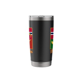 Italy 2026 Bobsled Norway and Italy Flag Winter Sports Stainless Steel Insulated Tumbler