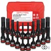 GETLITOOL 20Pcs Impact Allen Bit Socket Set, 1/2" Drive S2