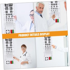 GLEAVI 2pcs Visual Testing Charts for Accurate Eye Examination Wall Hanging Eye Test Chart for Home and Classroom Use Print Easy to Install Design