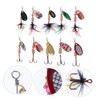 Totority 10pcs Spinnerbait Lures Set for Bass Trout Spinnerbait Fishing