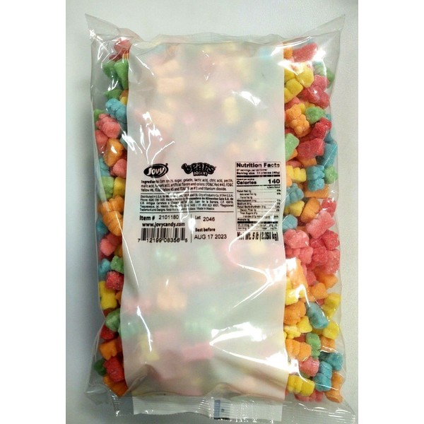Jovy neon Gummy Bears Net Wt 5 Lb Bag (2.268 kg)