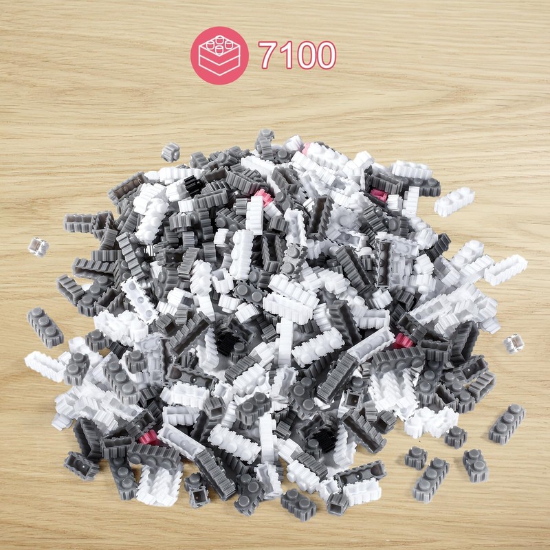 AHZILEI Schnauzer Dog 7100 Piece Micro Building Blocks Set for