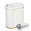 ELPHECO Bathroom Trash Can with Lid Butterfly, Motion Sensor Trash