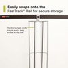 Rubbermaid Garage FastTrack Vertical Ball Rack Satin Nickel Wall Mounted