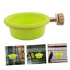 BUGUUYO Parrot Bathing Tub with Stand Sturdy Plastic Bird Bath