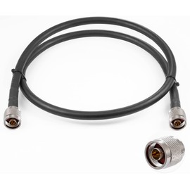 Vecys N to N Plug Jumper N Male to N Male Low Loss Coaxial Cable LMR400 3FT/1M for 3G 4G 5G LTE Antenna Amateur Radio GPS WiFi