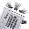LASHVIEW Cluster Lashes,DIY Eyelash Extension 3D Extended Natural Look Reusable