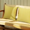 Betadistor Square Cotton Yellow Cushion Covers: Decorative 2 Set Throw