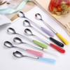 Goeielewe Mixing Spoons Set of 8, Stainless Steel Iced Teaspoons