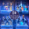 YMVV 15.7 IN Clear Acrylic Display Riser Shelf with LED