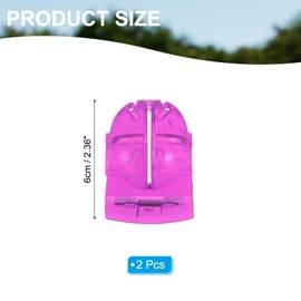 PATIKIL Golf Ball Line Marker Tool Set of 2 Golf Ball Alignment Marking Tool Purple