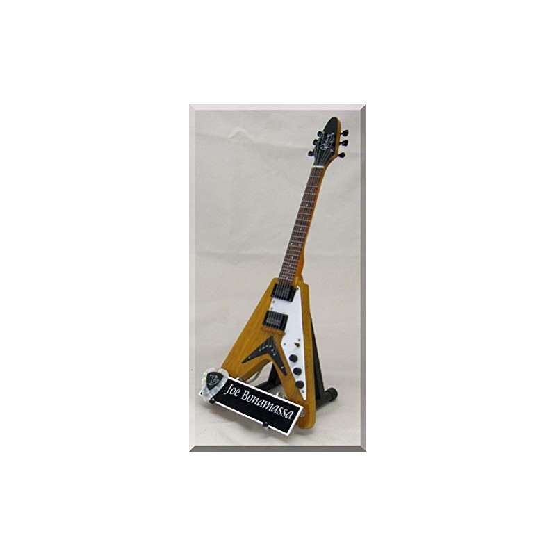 Joe Bonamassa Miniature Guitar with Guitar Pick