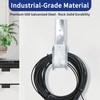 AOIGU 10 Pcs 4" Wall Mount J-Hooks,Galvanized Steel Cable Support