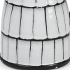 Homeroots 10" Black And White Cylinder Ceramic Urns Jars