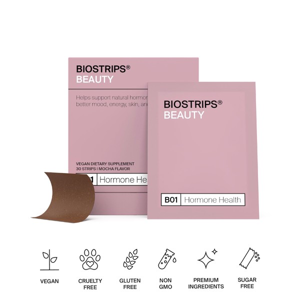 BIOSTRIPS® Sugar-Free Hormone Health Strips | Bloating, Cravings, Mood, Energy