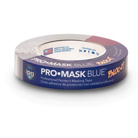 IPG ProMask Blue with BLOC-It, Premium 14-Day Masking Tape, 0.94" x 60 yd, Blue, (Single Roll)