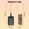 Giilayky Coal Shovel and Hearth Brush Set, Fireplace Shovel and