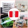 8PCS Self-Adhesive Hinge: Red Small Cabinet Hinges for Wooden Jewelry